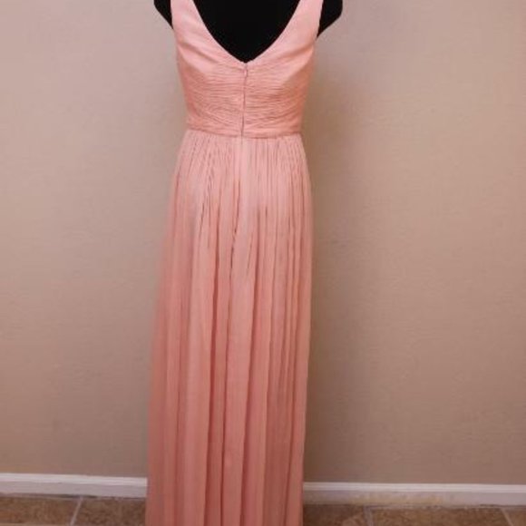 JCrew $365 Silk Chiffon Heidi Gown  Misty Rose - Picture 4 of 6